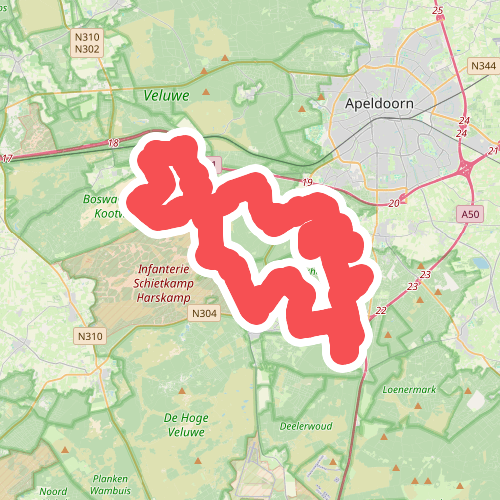 Mountainbikeroute Zandenwoud