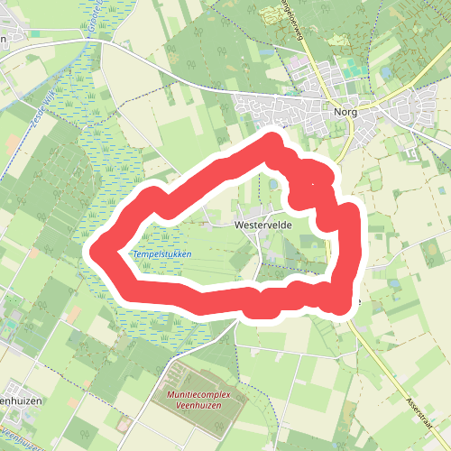 Wandelroute Norger Esdorpenlandschap in Norg, vlak bij Assen