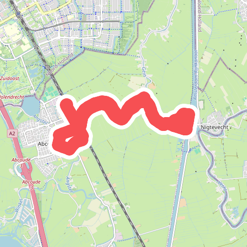 Wandelroute Liniepad, vlak bij Abcoude