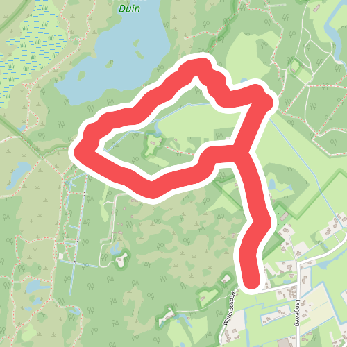 Wandelroute Breede Water in Voornes Duin