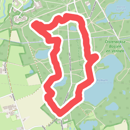 Wandelroute Kolkven in de Oisterwijkse bossen
