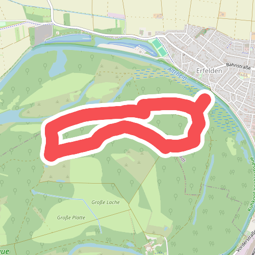 Rundwanderweg Riedstadt Erfelder Fußgängerbrücke 1: Blaukehlchenweg