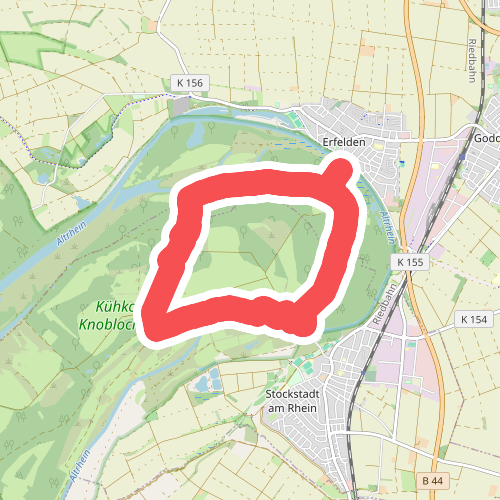 Rundwanderweg Riedstadt Erfelder Fußgängerbrücke 2: Nachtigallenweg
