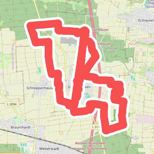 Weiterstädter Rundwanderwege - Stadtteilrunde Gräfenhausen