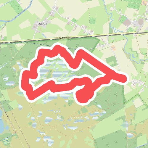 Wandelroute de Huisvennen, vlak bij Boxtel