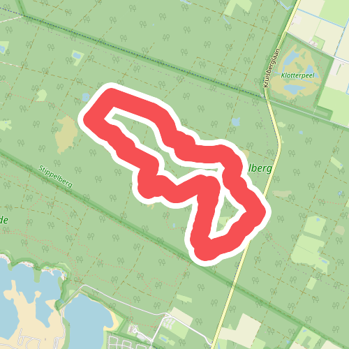 Wandelroute Stippels op de Stippelberg, bij De Rips