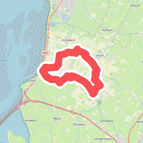 Dagwandeling Pingjumer Gouden Halsband · Nederlands Kustpad 3 etappe 19