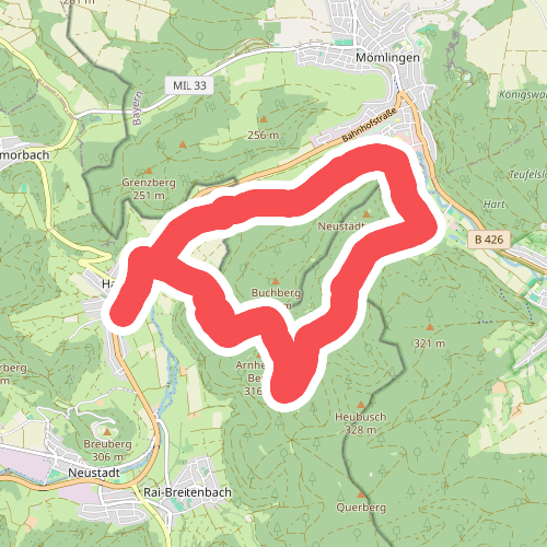 Rundwanderweg Hainstadt 2 : Neustädter-Hof-Weg