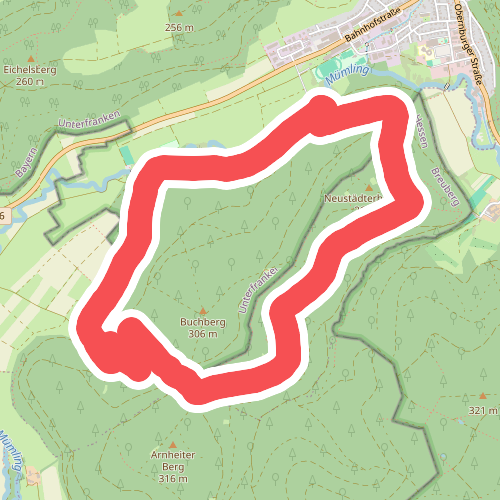 Parkplatzrundwanderweg Buchberg 2 : Hausen-Weg