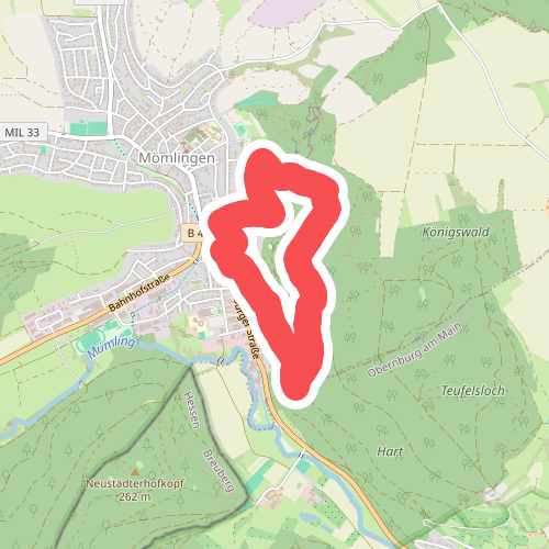 Parkplatzrundwanderweg Königswald 3 : Mühlrain-Weg