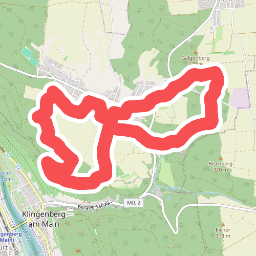 Roter Schmetterling, Rundwanderweg Mechenhard