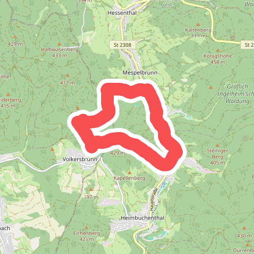 Schwarzer Fuchs, Rundwanderweg Heimbuchenthal - Mespelbrunn - Volkersbrunn