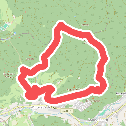 Schwarzer Fuchs, Rundwanderweg Wintersbach