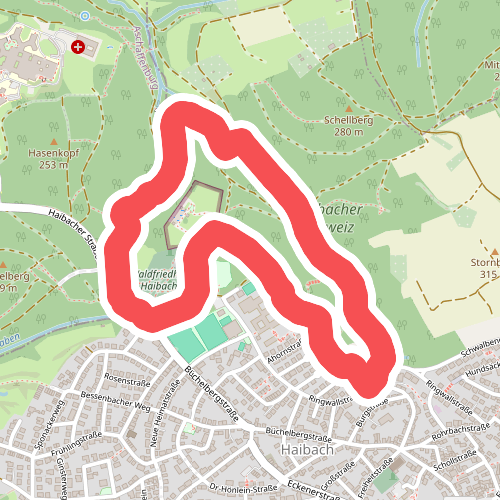 AOK-Trail Nordic Walking Grün