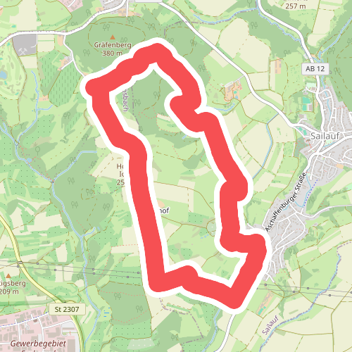 Roter Schmetterling, Rundwanderweg Sailauf