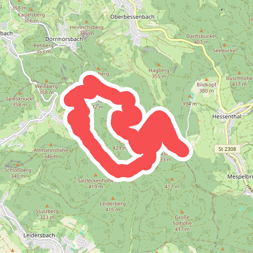 Schwarzer Keiler, Rundwanderweg Soden Wanderheim