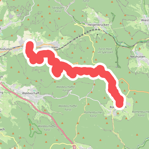Diepoldspfad - Gebietswanderweg Roter Punkt Laufach - Rothenbuch