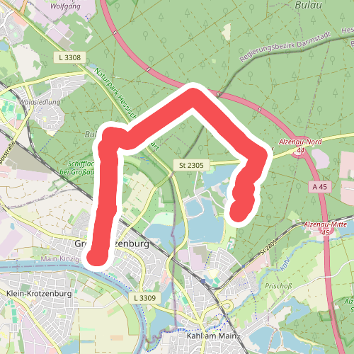 Gebietswanderweg: Großkrotzenburg => Kahl