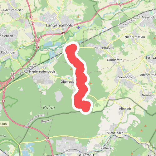 Gebietswanderweg: Langenselbold => Oberrodenbach