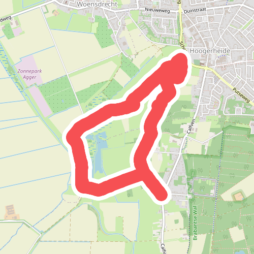 Wandelroute Fazant, vlak bij Hoogerheide