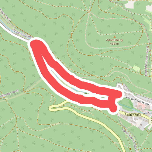 Blauer Laubbaum, Rundwanderweg Heigenbrücken