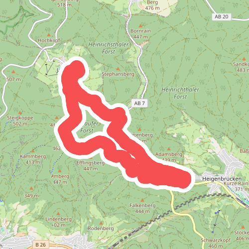 Schwarzer Fuchs, Rundwanderweg Heigenbrücken - Jakobsthal