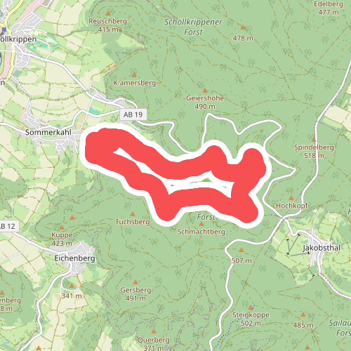 Schwarzer Fuchs, Rundwanderweg Sommerkahl