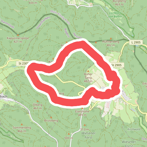 Schwarzer Keiler, Rundweg Wiesen