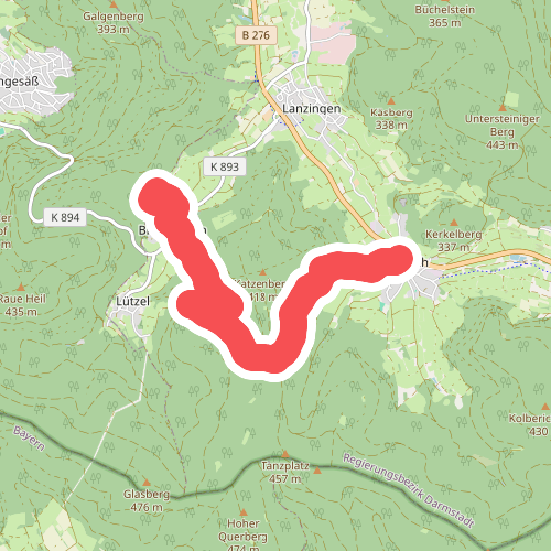 Spessartbogen Zubringer Roßbach - Breitenborn