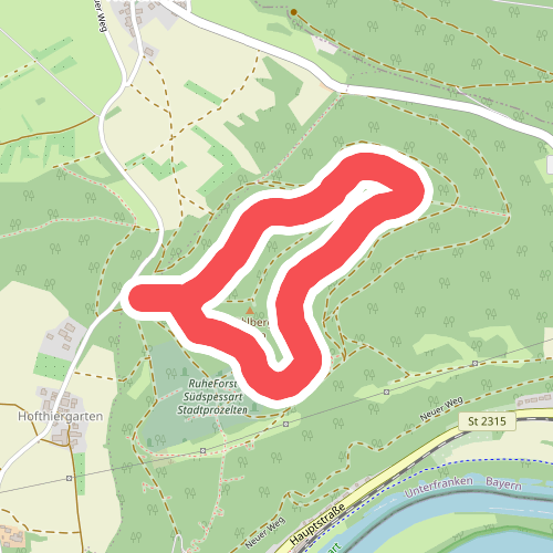 Blauer Pilz, Rundwanderweg Stadtprozelten