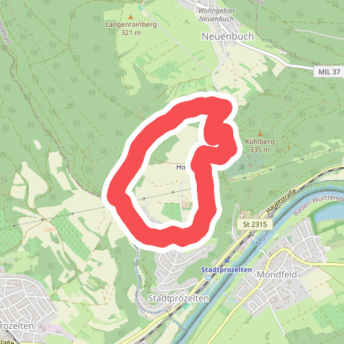 Roter Hase, Rundwanderweg Stadtprozelten