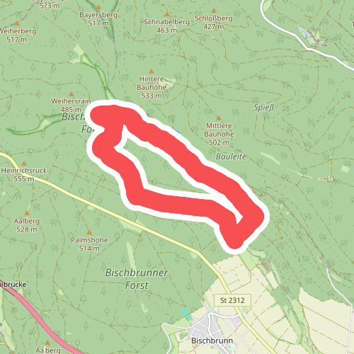 Schwarzer Fuchs, Rundwanderweg Weihersgrund am Sylvan