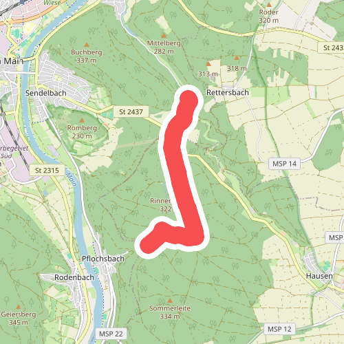 Bildhäuschen-Weg Maria-Buchen - Pflochsbach