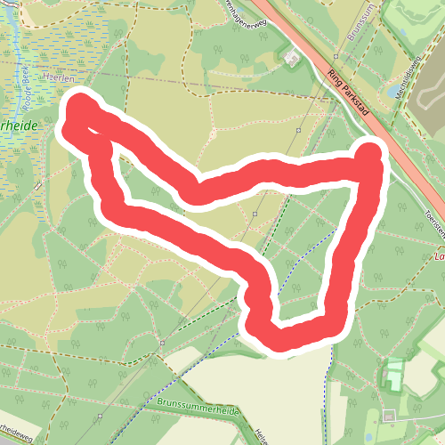 Wandelroute Heikop, Brunssummerheide (Rood)