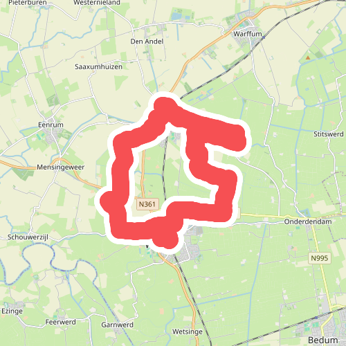 Dagwandeling Vijf Wierden-route · Nederlands Kustpad 3 etappe 25