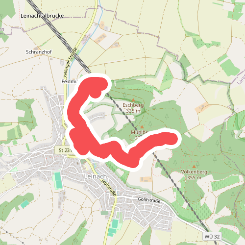 WanderErlebnisroute Volkenberg - Zubringer Leinach