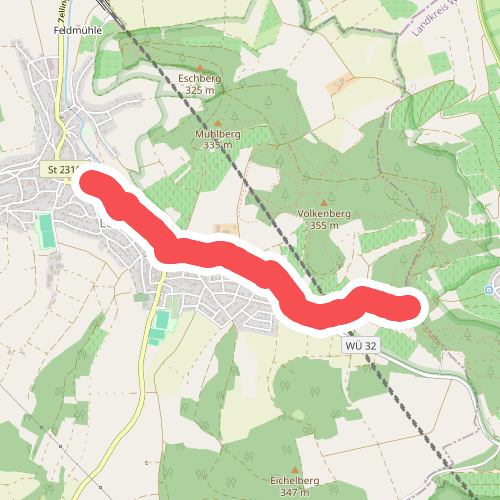 ZweiUfer Panoramaweg Zubringer Leinach Süd