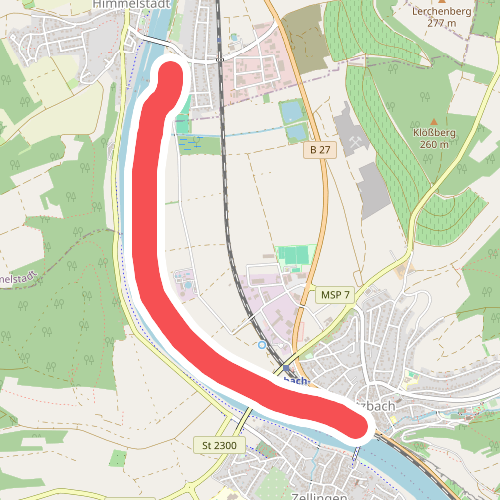 Wanderweg H 10 Himmelstadt "treidelpfad"