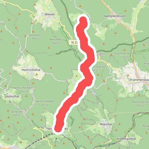 Gebietswanderweg Roter Balken: Heigenbrücken - Mosborn