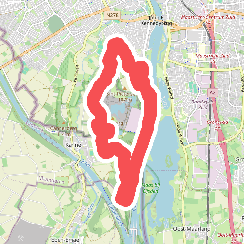 Wandelroute Sint-Pietersberg, lang