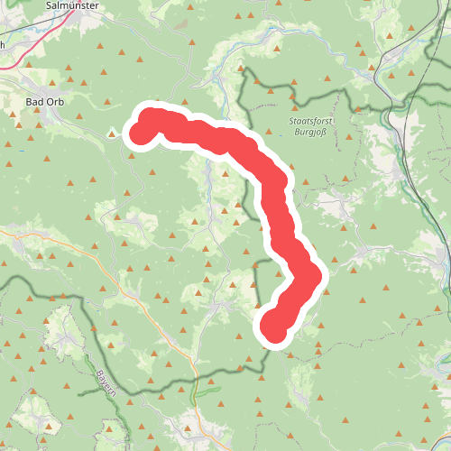Gebietswanderweg Rotes Dreieck: Burgjosser Heiligen - Bayrische Schanz
