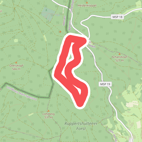 Blauer Pilz Rundwanderweg, Bayerische Schanz