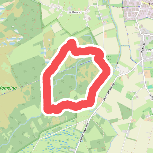 Wandelroute Kerkpad Kampina, bij Boxtel