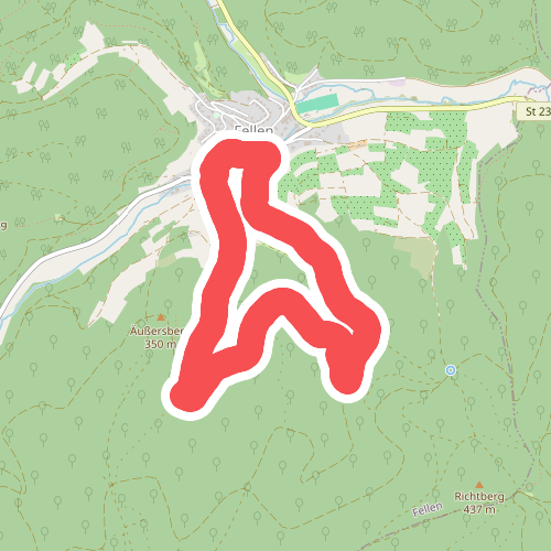 Roter Hase, Rundwanderweg Fellen