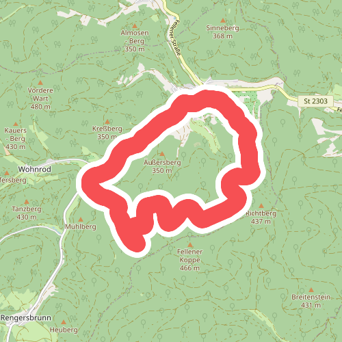 Schwarzer Fuchs, Rundwanderweg Fellen