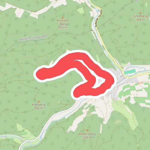 Blauer Pilz, Rundwanderweg Fellen