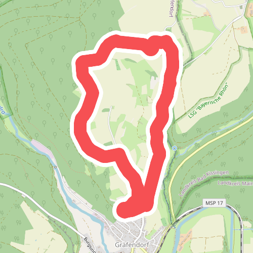 Roter Hase, Rundwanderweg Gräfendorf