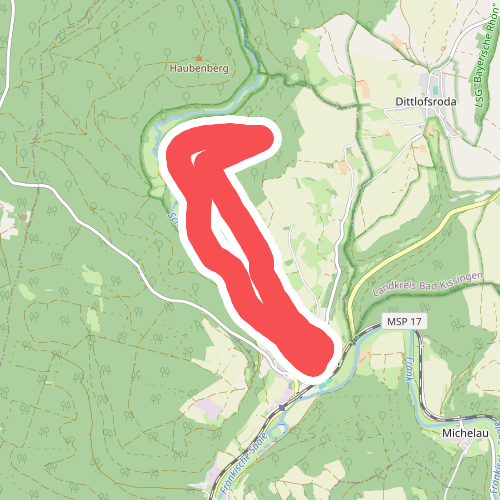 Roter Schmetterling, Rundwanderweg Gräfendorf