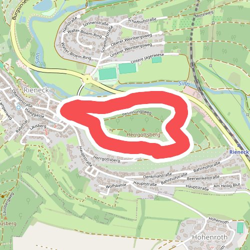 Roter Schmetterling, Rundwanderweg Rieneck