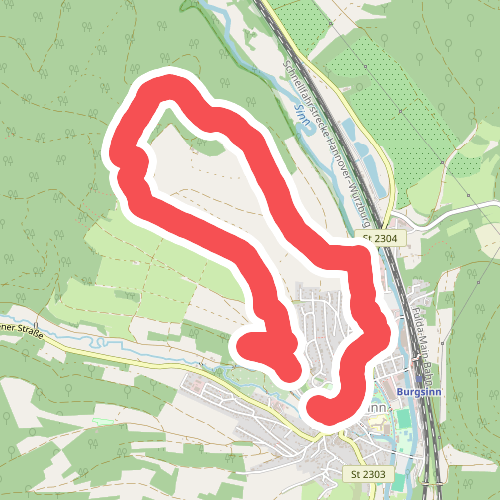 Roter Schmetterling, Rundwanderweg Burgsinn